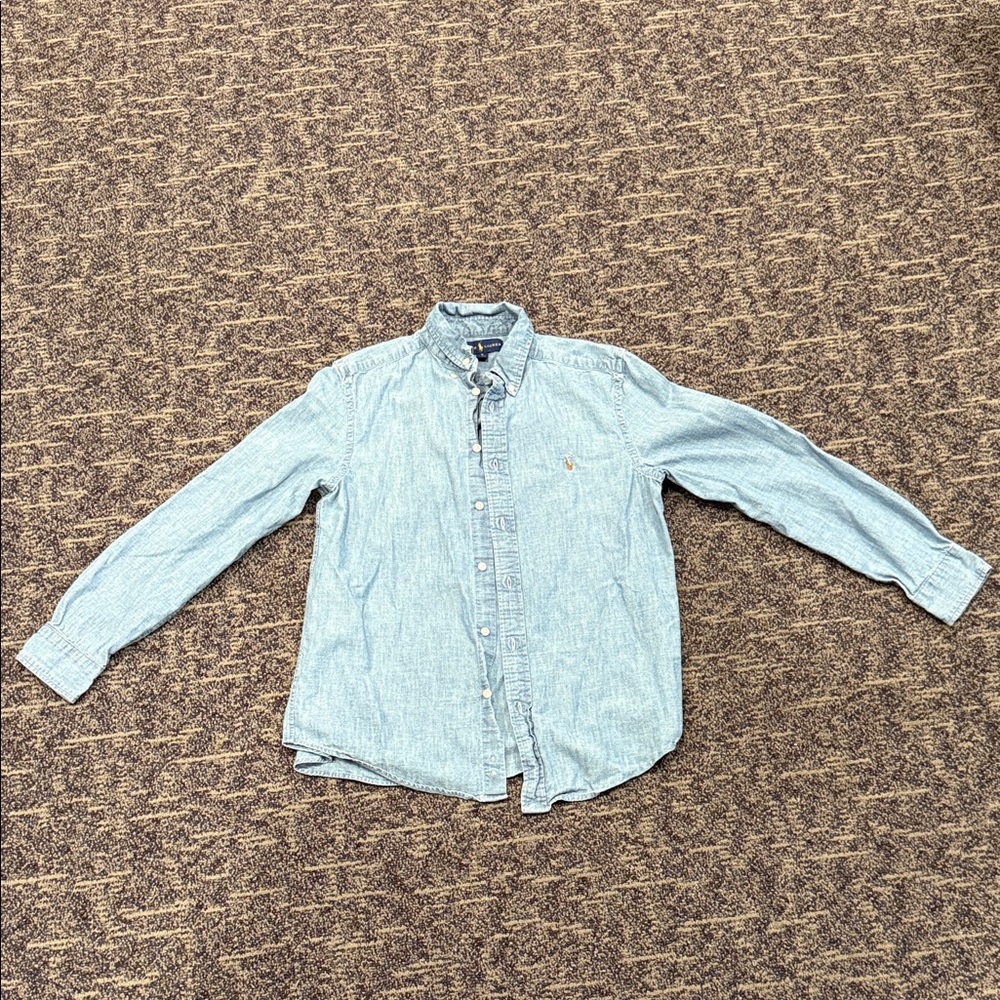Ralph Lauren Kids Sky Blue Button-Down Shirt